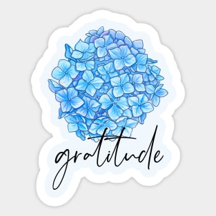 Blue Hydrangea Sticker